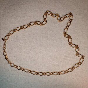 Monet: Gold tone chain link necklace.